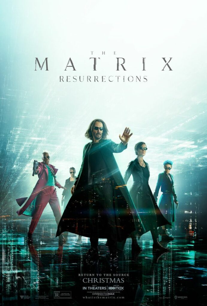 Novo pôster de 'Matrix Resurrections' reúne Neo e Trinity, ao lado de novos membros do elenco! - Foto: CO MAS